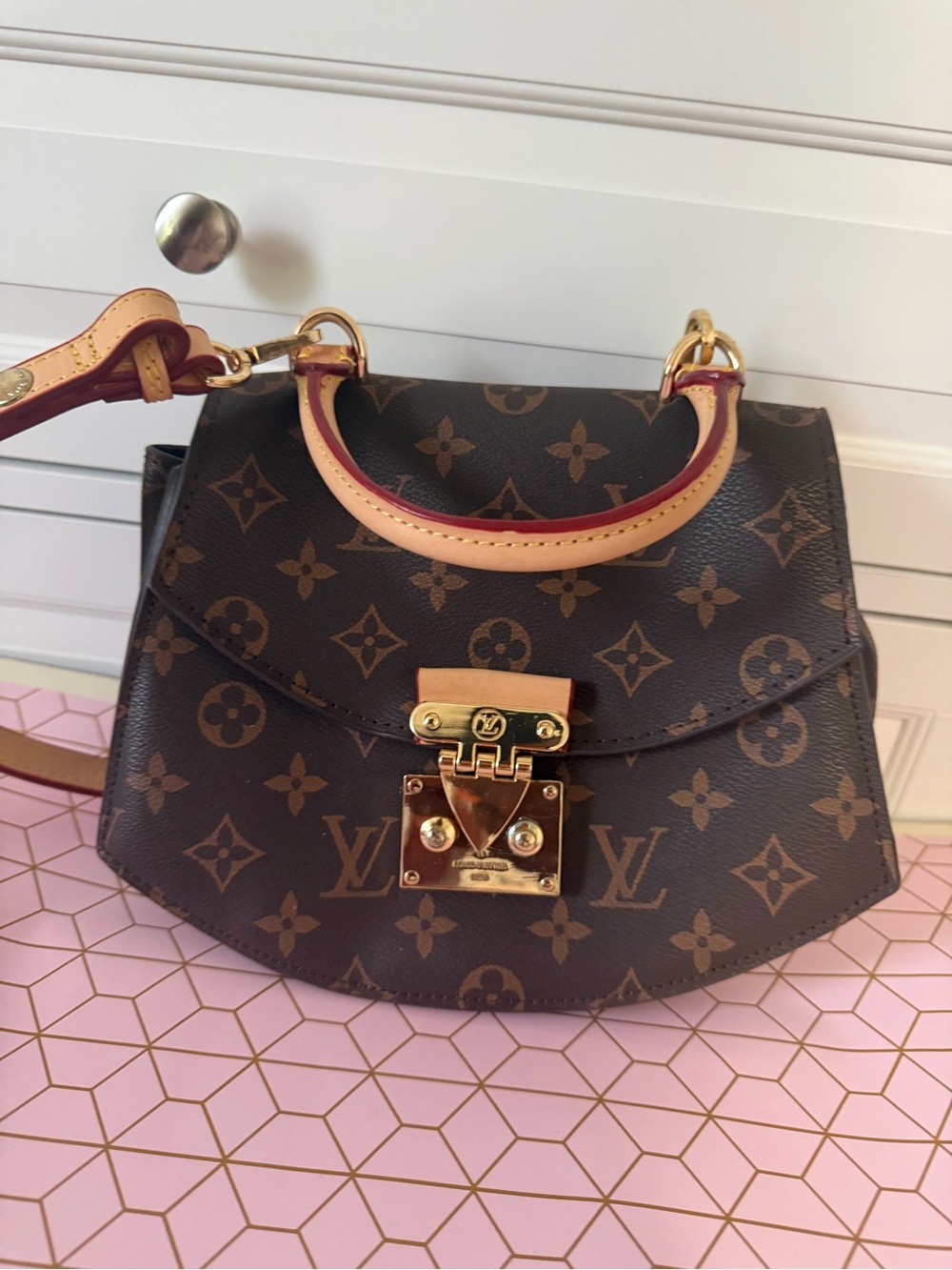 Louis Vuitton Brown Monogram Small Top Handle Bag